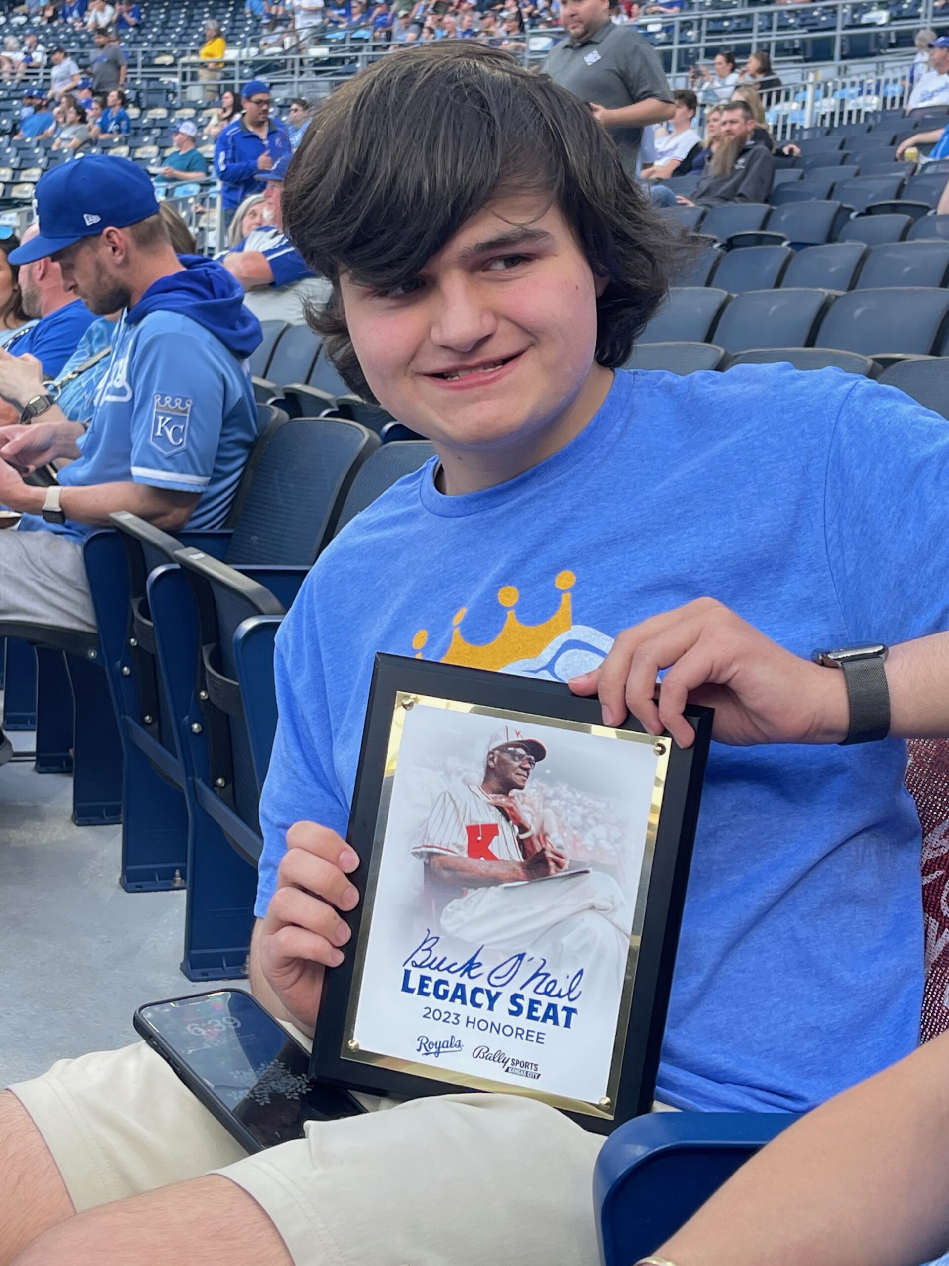 Pawportunities founder Bentley Siems recognized as a 2023 Buck O'Neil Legacy Seat honoree by the Kansas City Royals